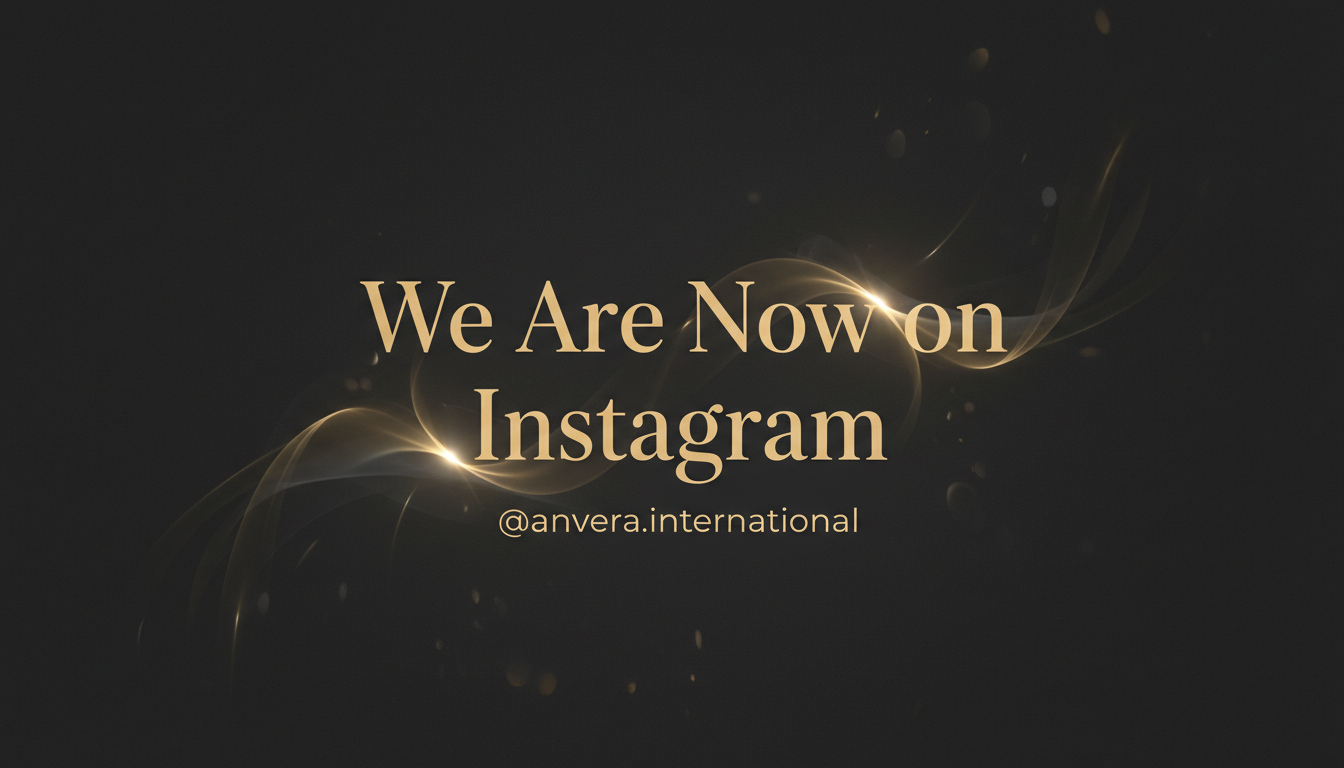 we are now on instagram - @anvera.international